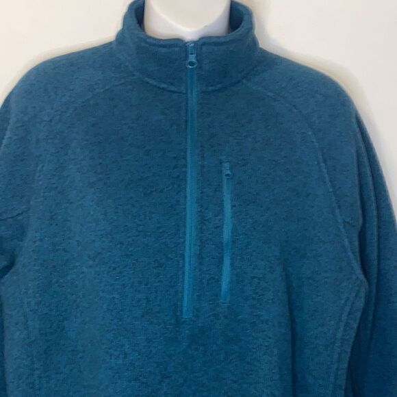 TELLURIDE CLOTHING CO Blue Coral 1/4 Zip Knit Pullover-M NWT - Picture 2 of 5